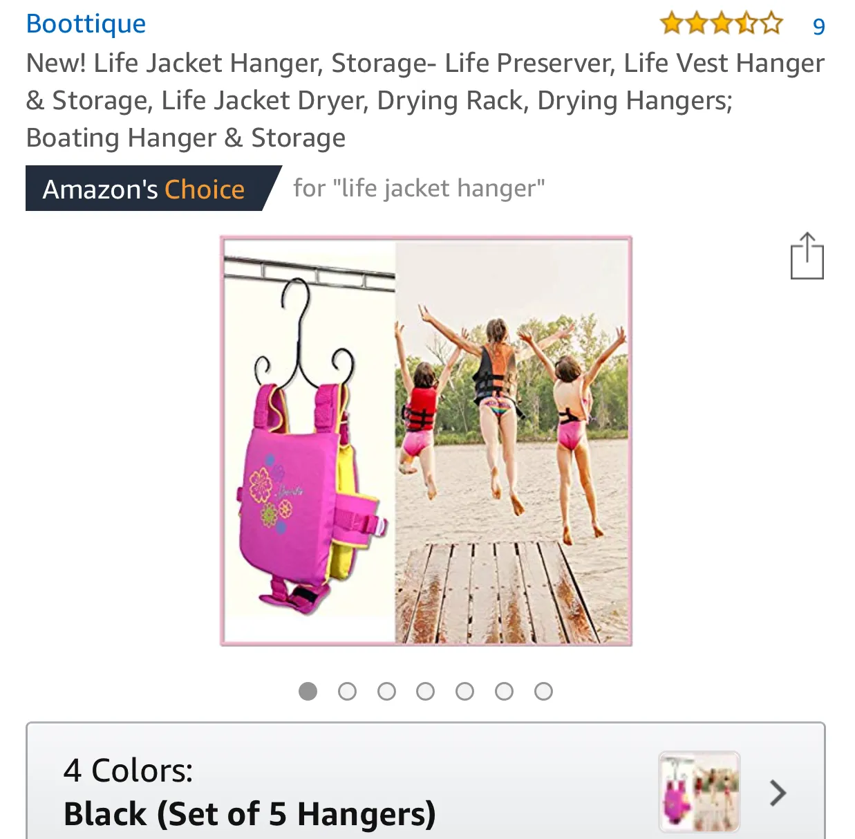 Life Jacket Hanger Dryer (Set of 5 Hangers) - Amazon's Choice