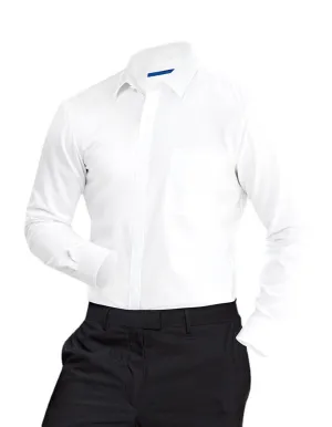 Long Sleeve Autumn Thin Business Professional Dress White Shirt Men