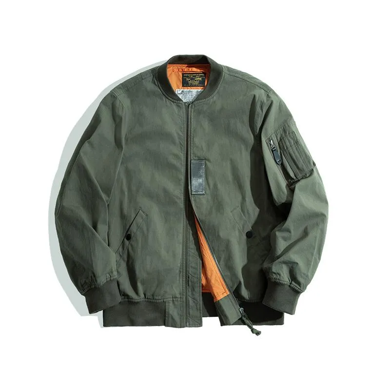 MA-1 Men’s Jackets Green Military Flight Bomber Tank Coat