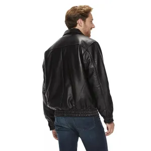 Men's Bomber Jacket in Vintage Leather