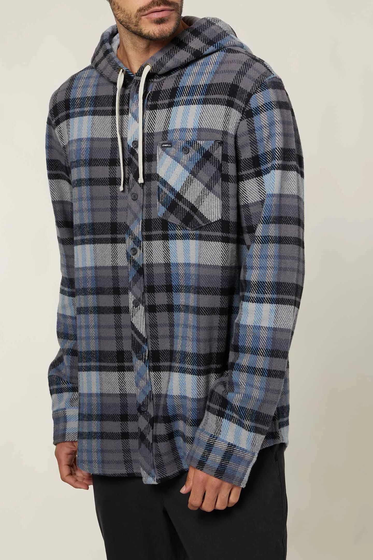 MENS CLAYTON HOODED FLANNEL