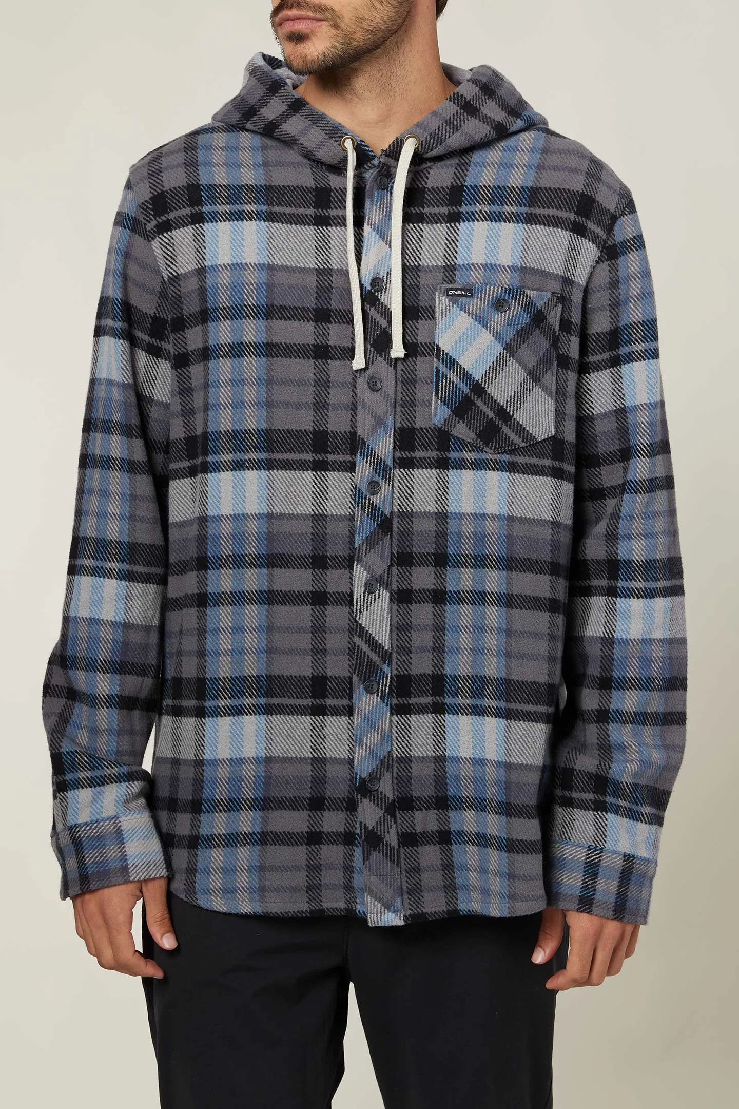 MENS CLAYTON HOODED FLANNEL