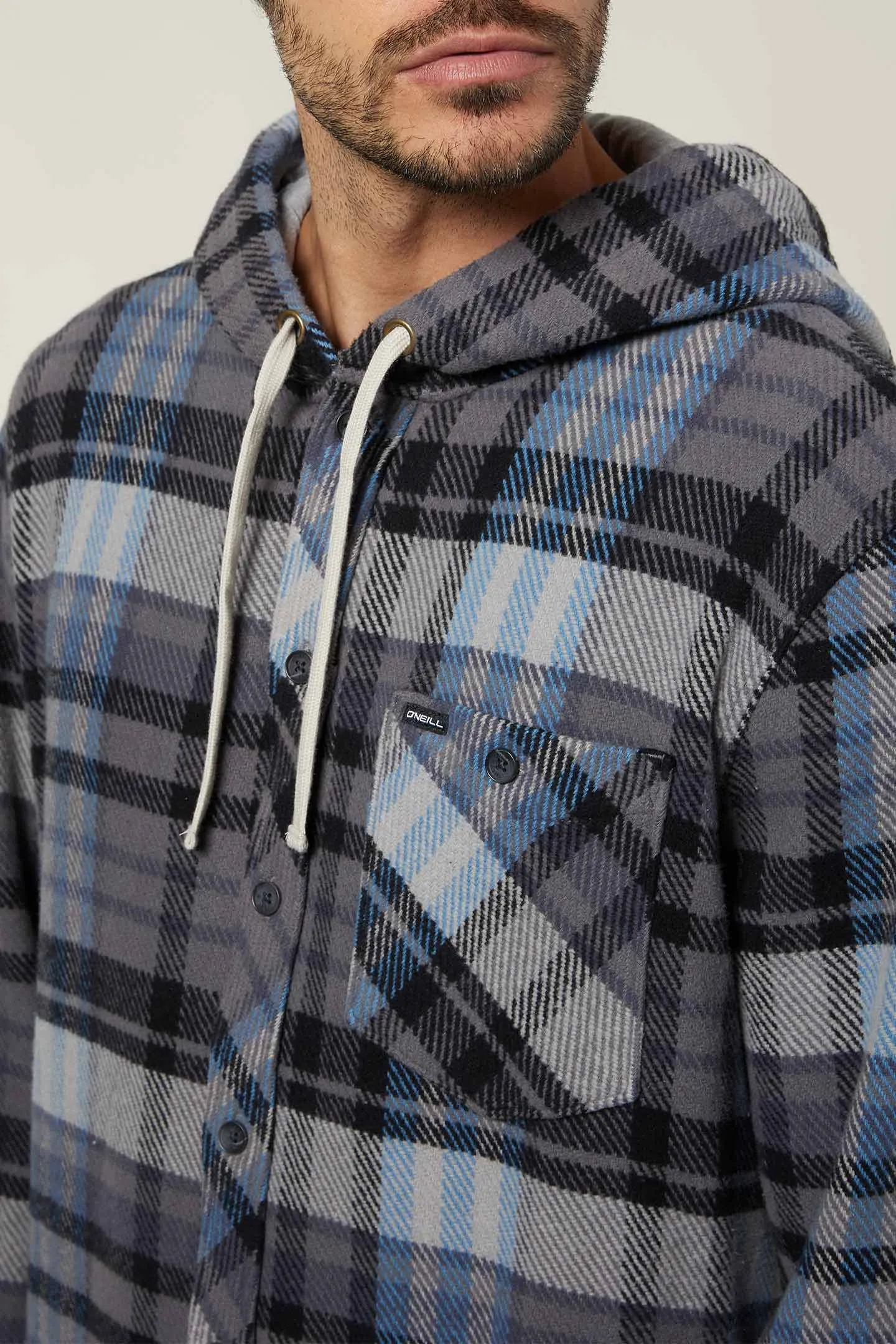 MENS CLAYTON HOODED FLANNEL