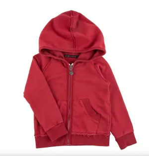 Miki Miette - Boys Indigo Zip Hoodie in Berry