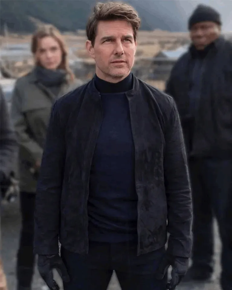 Mission Impossible 6 Tom Cruise Suede Leather Jacket