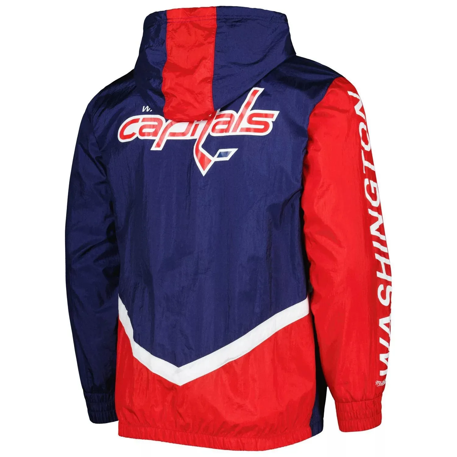 Mitchell & Ness Navy Washington Capitals Undeniable Men's Full-Zip Windbreaker