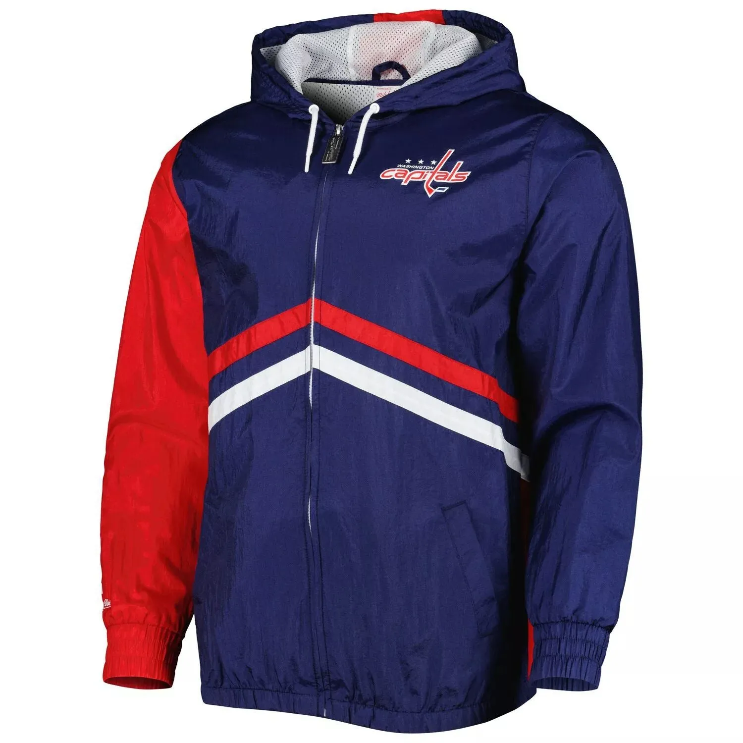 Mitchell & Ness Navy Washington Capitals Undeniable Men's Full-Zip Windbreaker