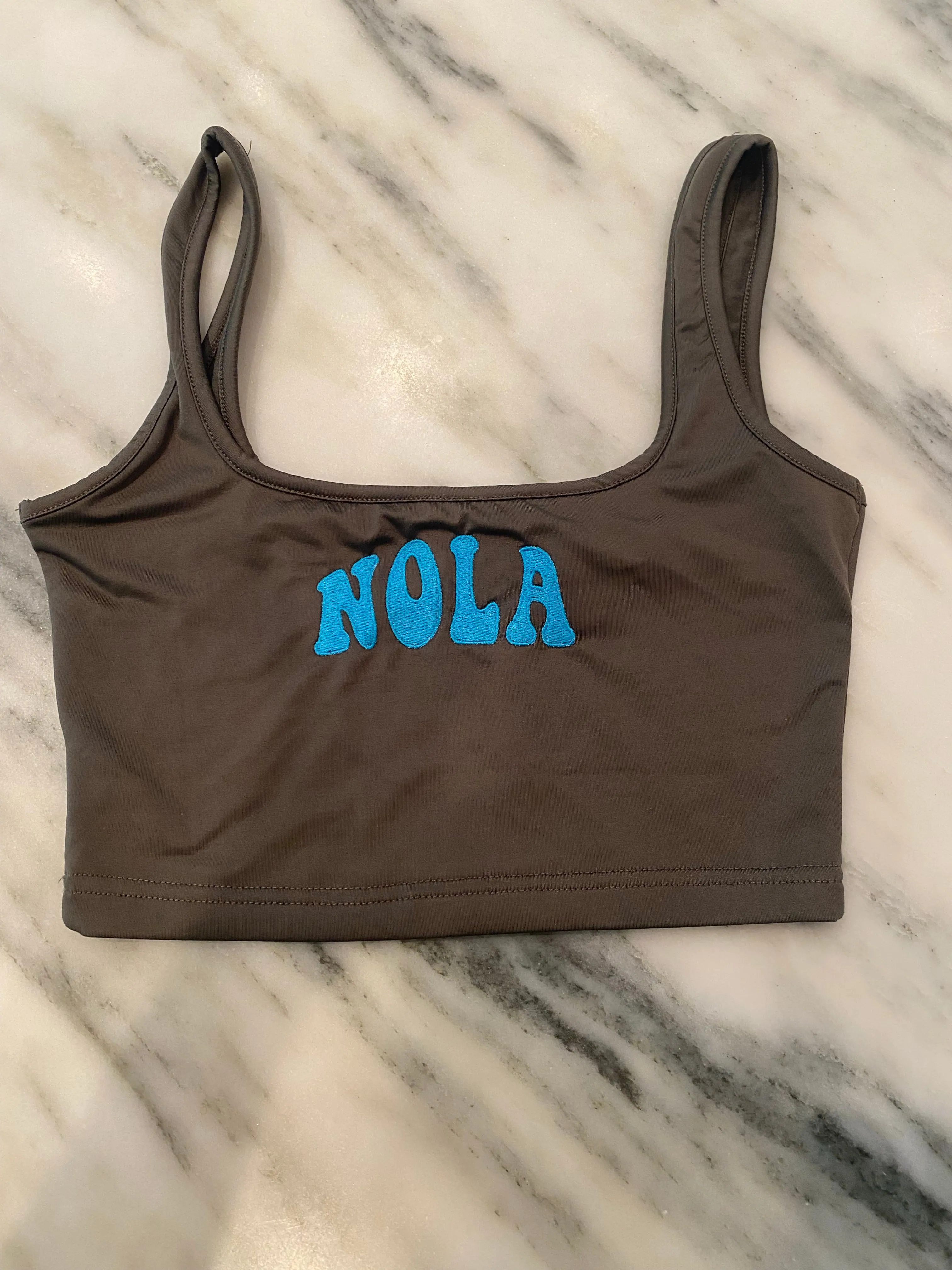 Nola Square Neck Crop Tank