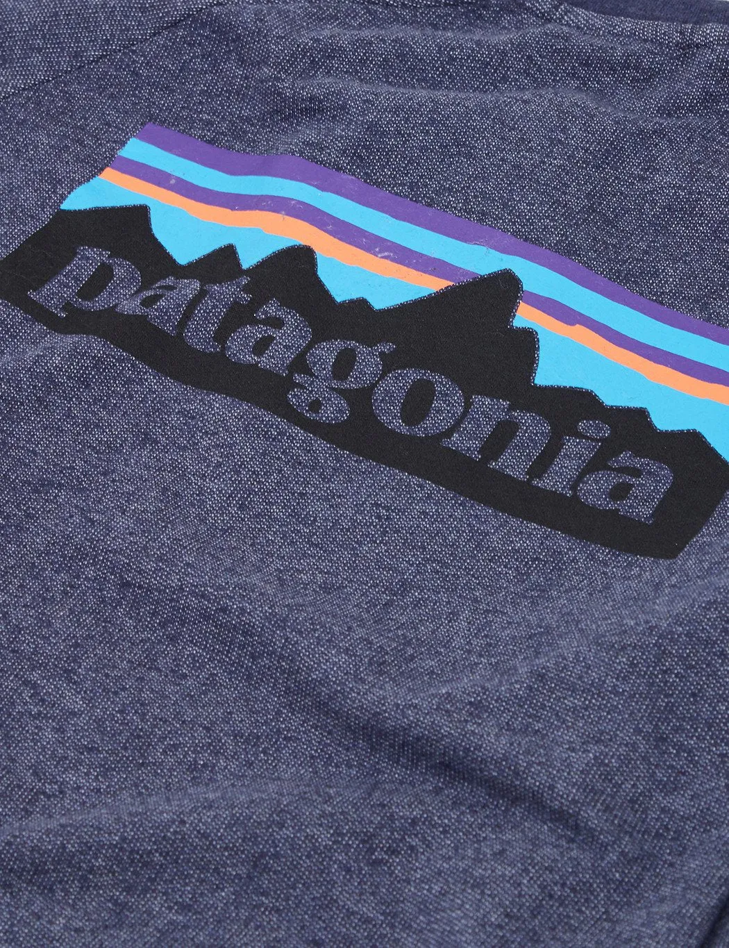 Patagonia P-6 Logo Sweatshirt - Navy Blue