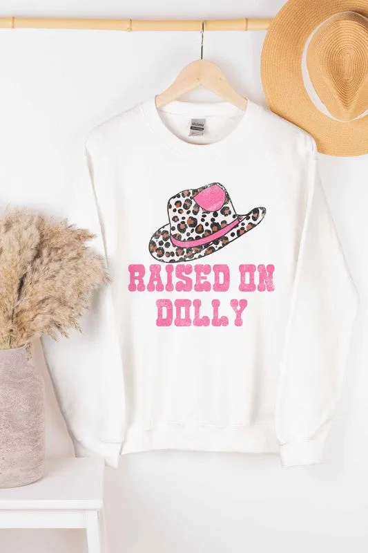 RAISED ON DOLLY GRAPHIC SWEATSHIRT PLUS SIZE