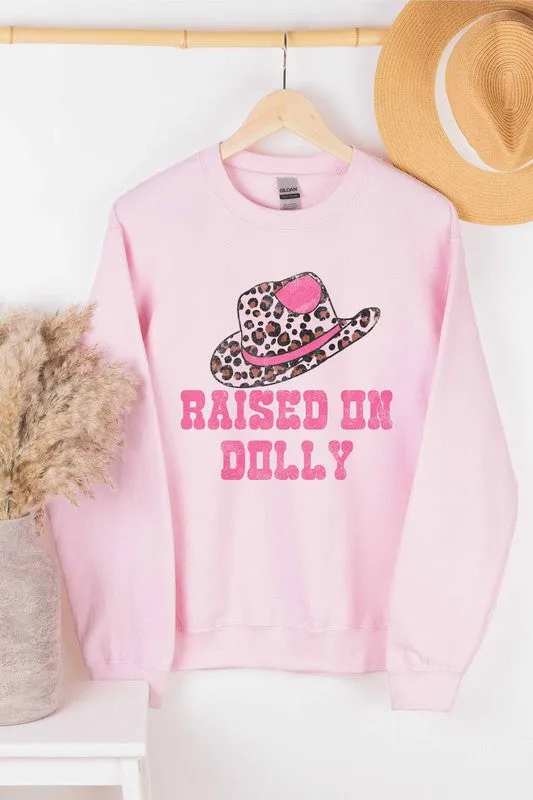 RAISED ON DOLLY GRAPHIC SWEATSHIRT PLUS SIZE