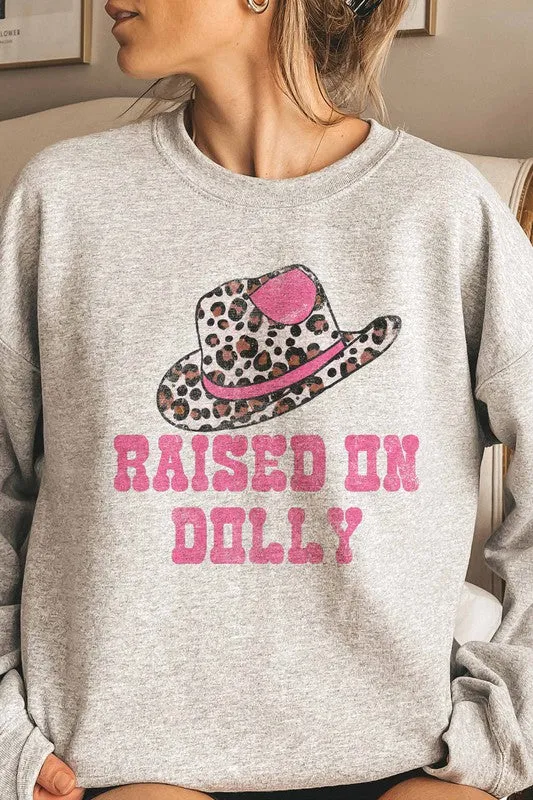 RAISED ON DOLLY GRAPHIC SWEATSHIRT PLUS SIZE