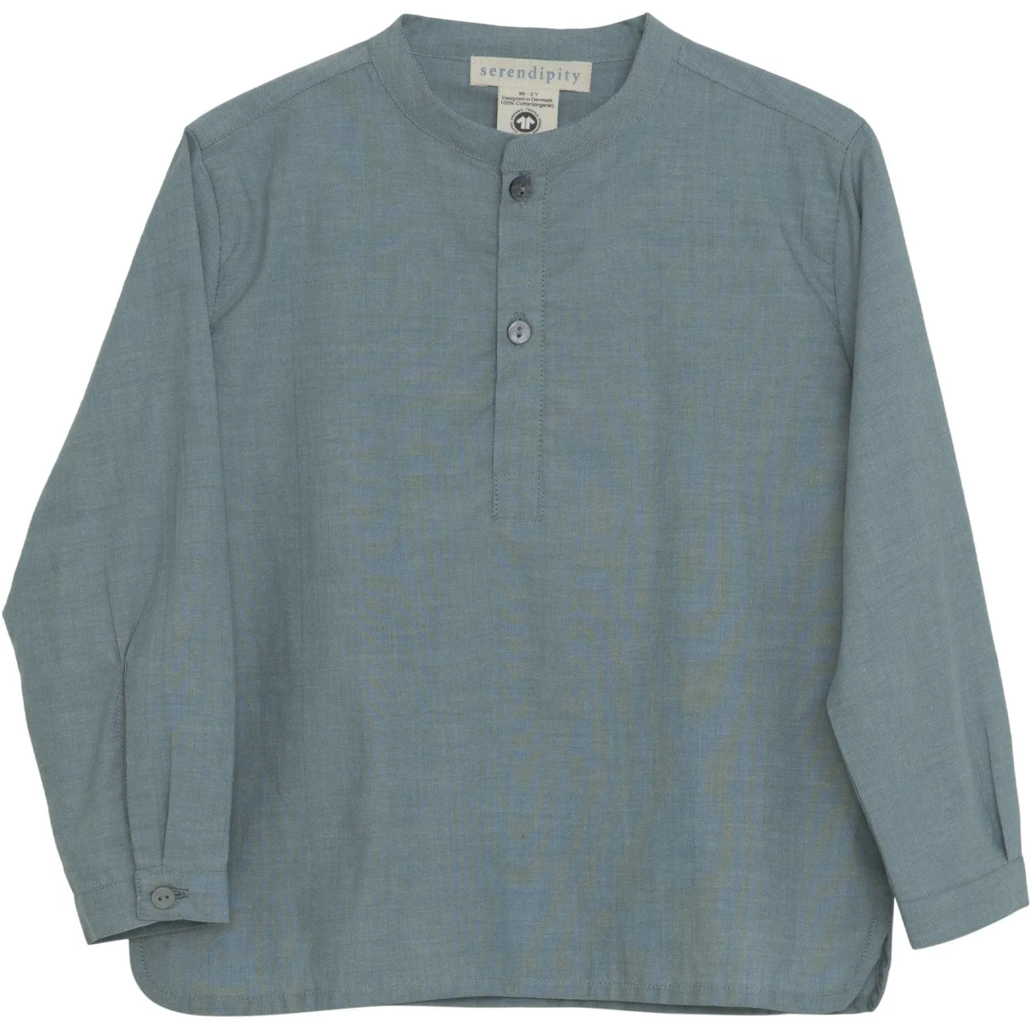 Serendipity Teal Peasant Shirt