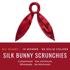 Silk Bunny Scrunchie Custom Wholesale