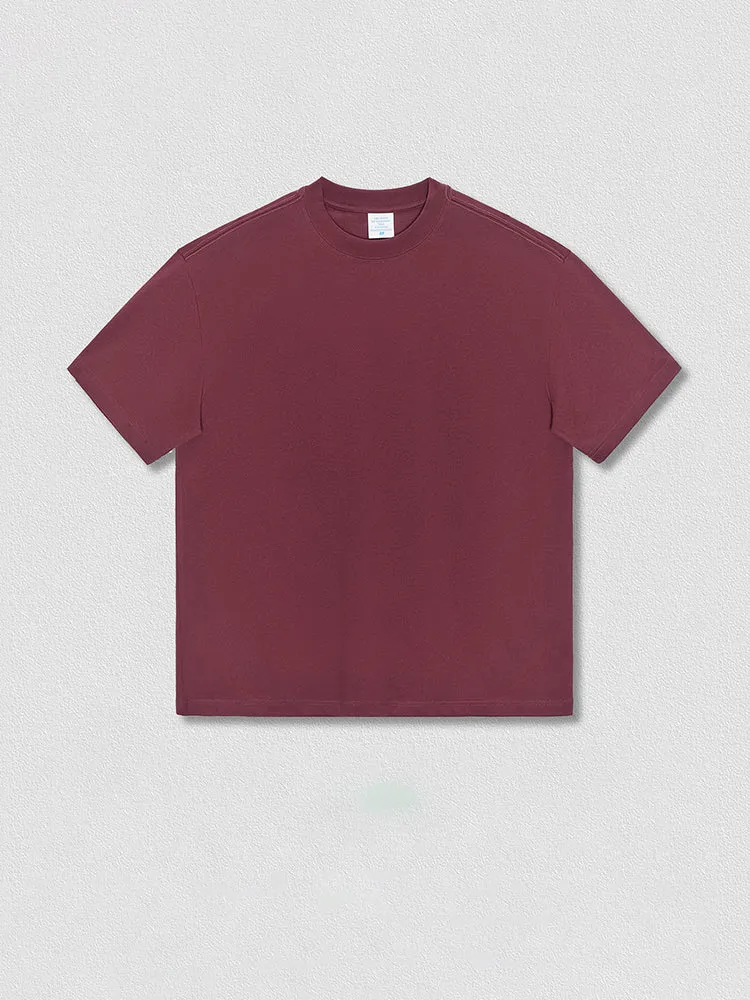 Solid Color Crew Neck Cotton Plain T-Shirts