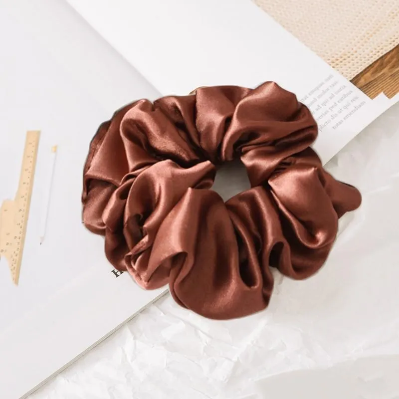 Solid Color Silk Scrunchie