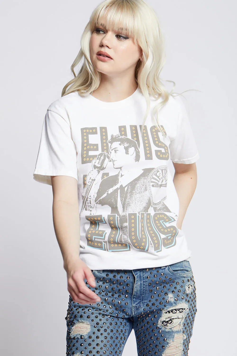 Sun Records X Elvis Presley Lights Tee