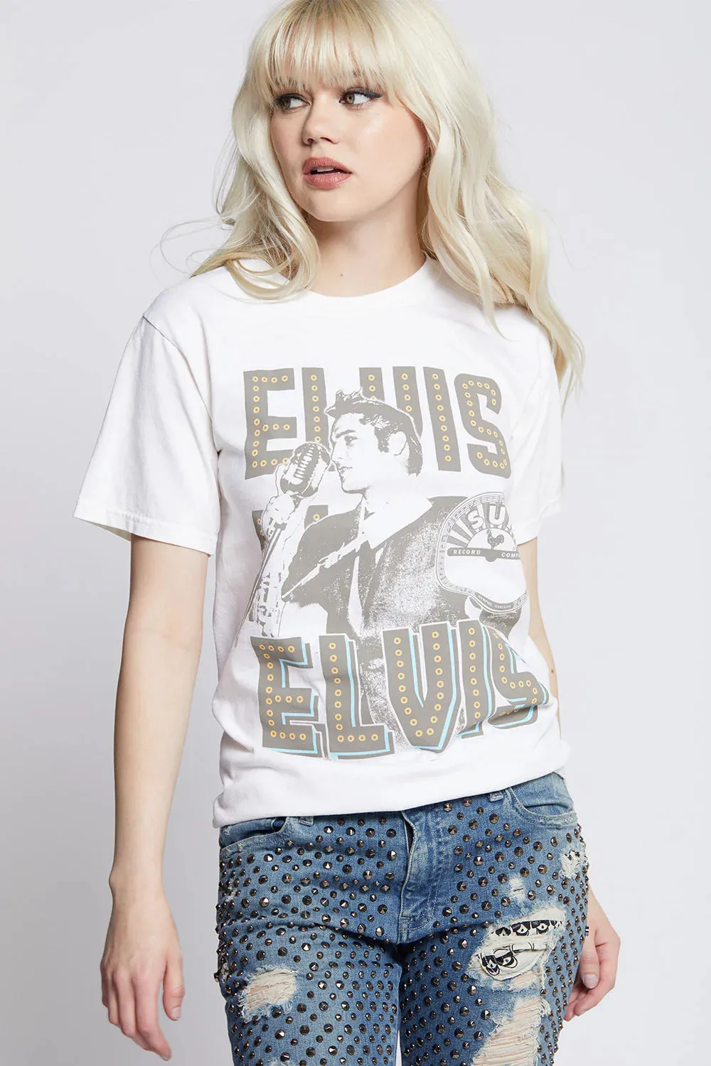 Sun Records X Elvis Presley Lights Tee