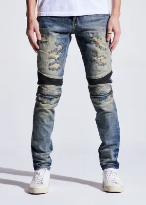 Sunny Biker Denim (Distressed Indigo)