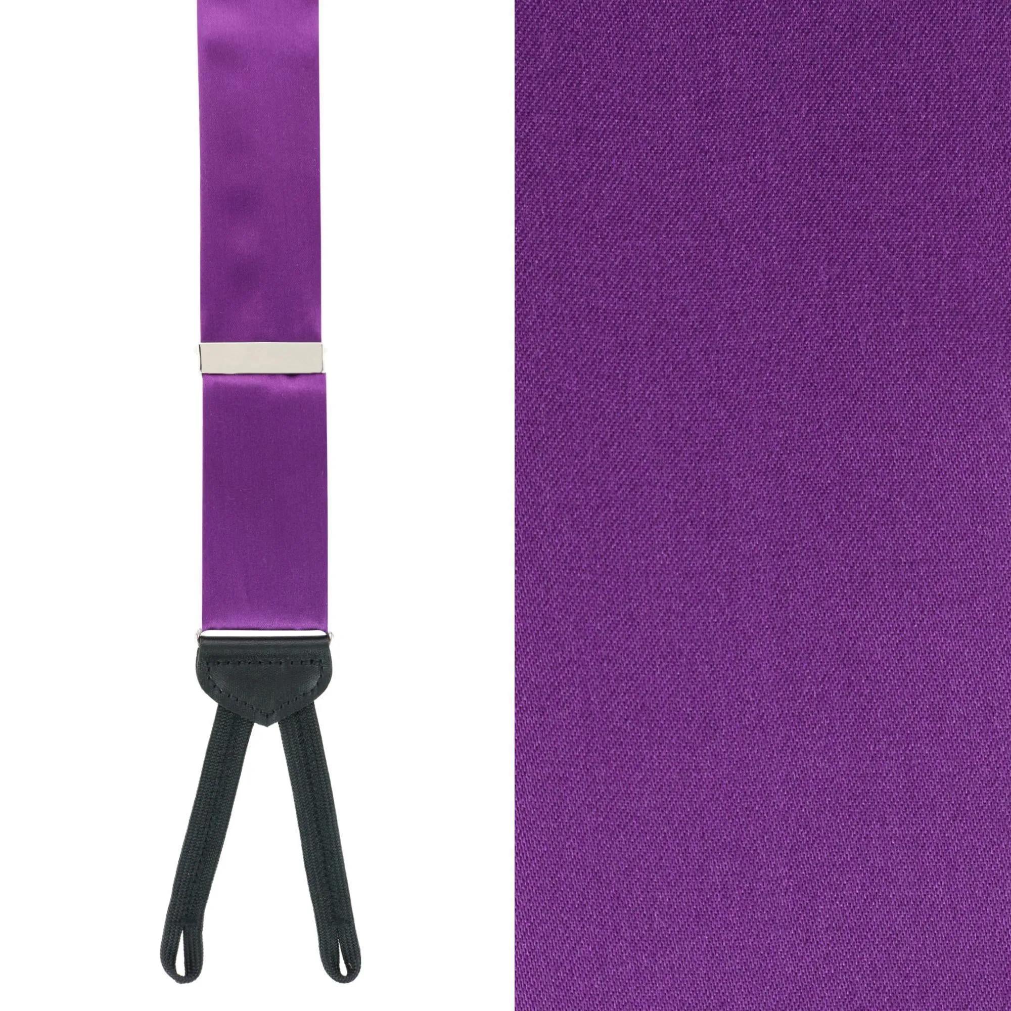 Sutton Solid Color Silk Formal End Braces