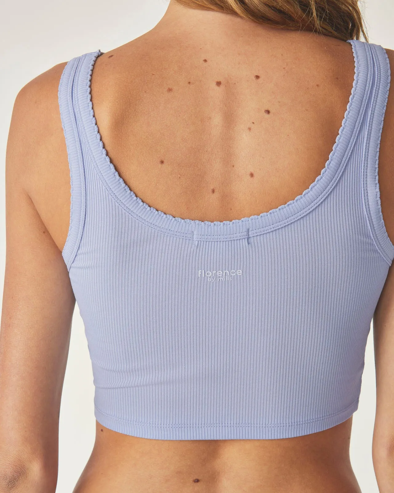 Sweet Solstice Ribbed Crop Tank