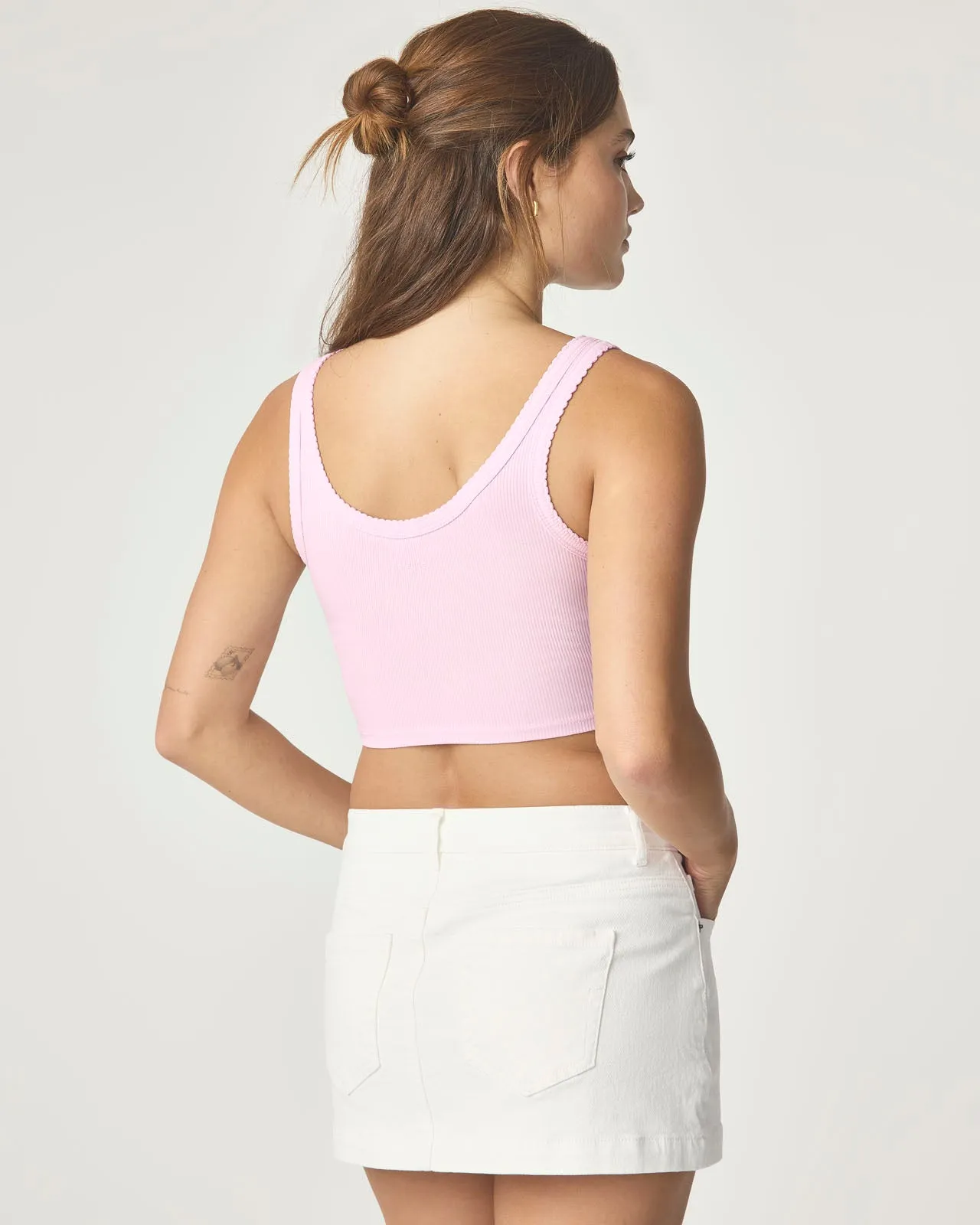 Sweet Solstice Ribbed Crop Tank