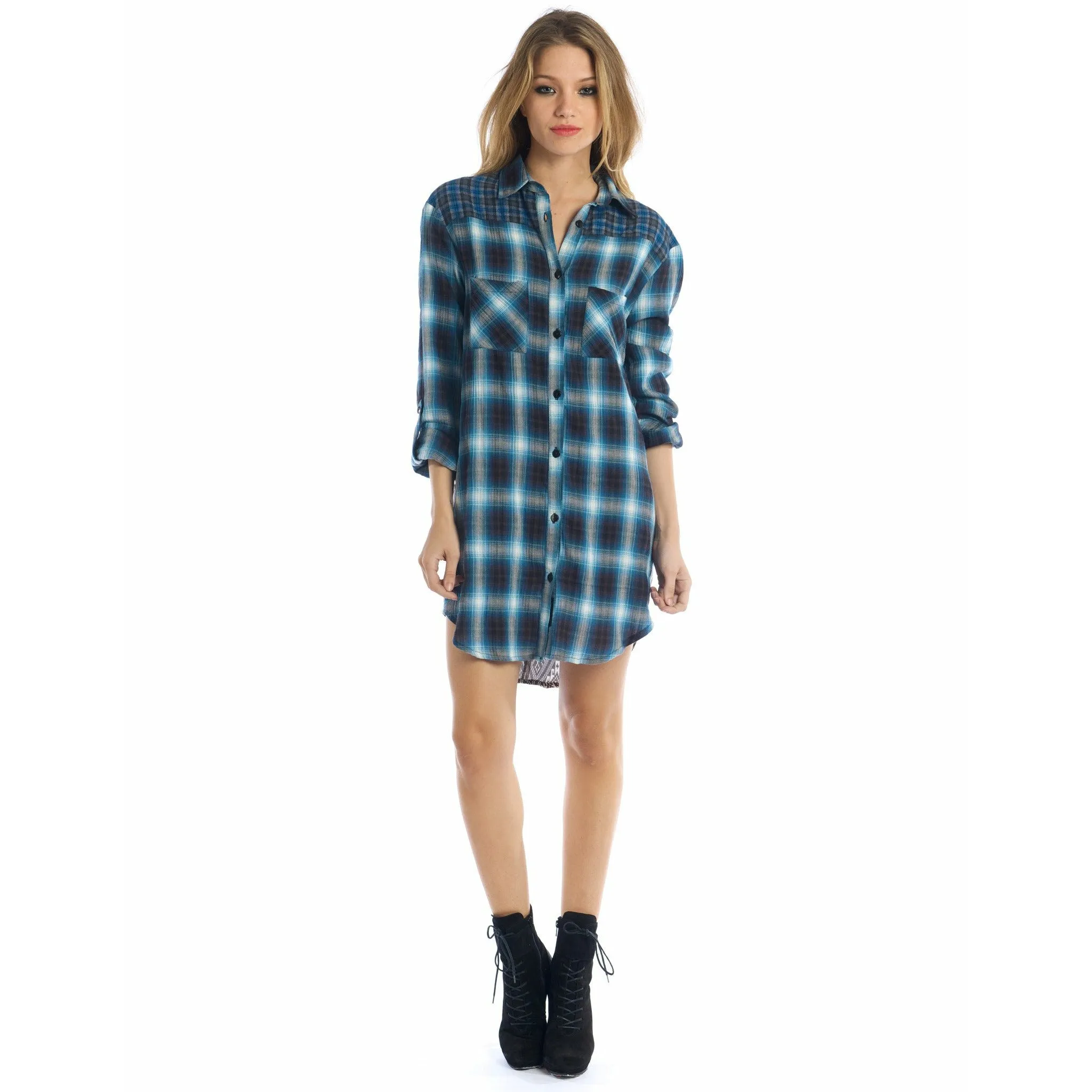 Tina Navajo Plaid Dress