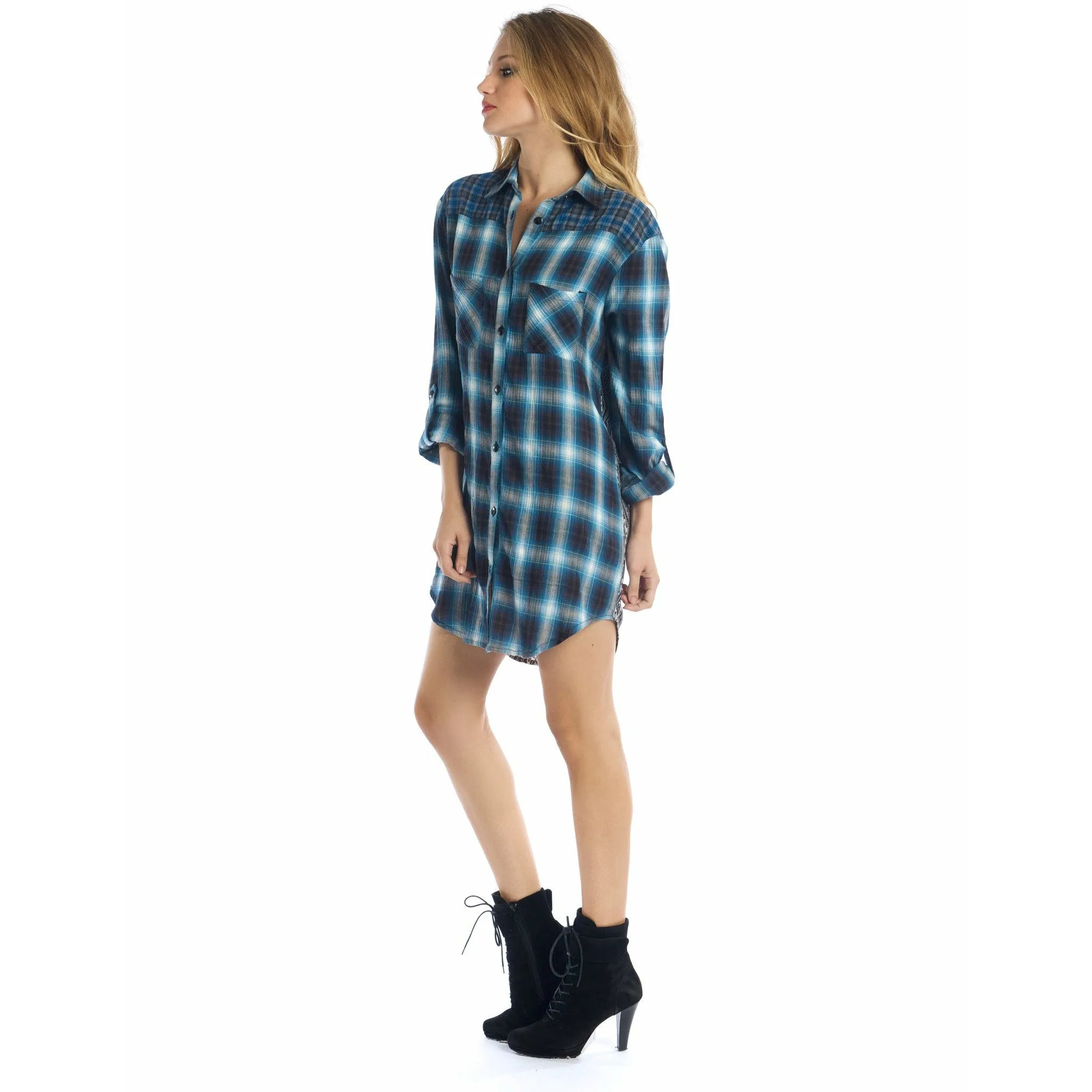 Tina Navajo Plaid Dress