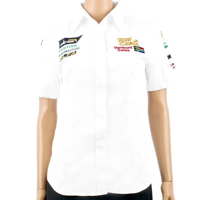 TORK CRAFT LADIES BLOUSE - WHITE 3/4 - 2X-LARGE TC00205