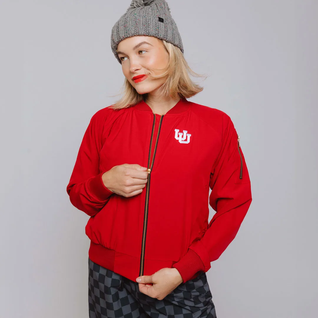 Utah Bomber Jacket, Crimson