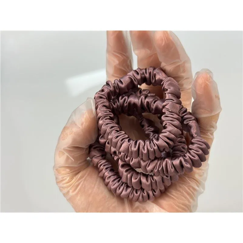 Wholesale silk scrunchies mini - mix color